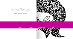 Desktop Screenshot of janicewrites.com